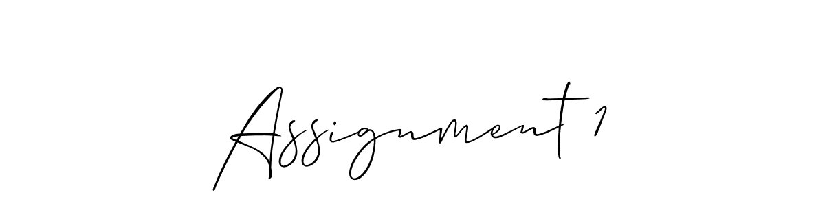 How to Draw Assignment 1 signature style? Allison_Script is a latest design signature styles for name Assignment 1. Assignment 1 signature style 2 images and pictures png