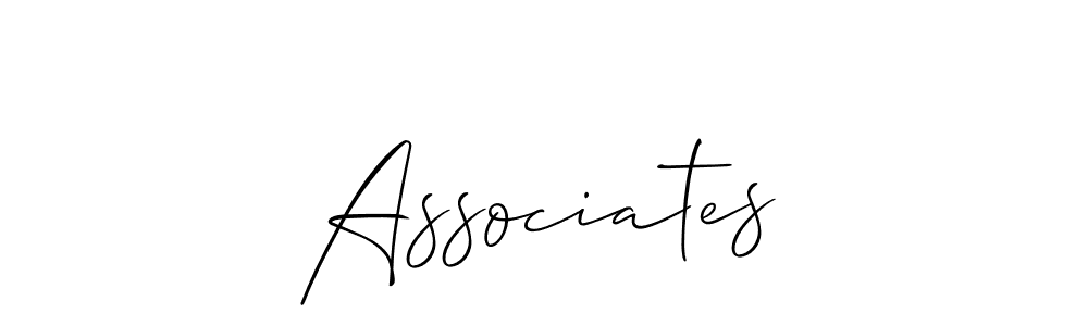 How to Draw Associates signature style? Allison_Script is a latest design signature styles for name Associates. Associates signature style 2 images and pictures png