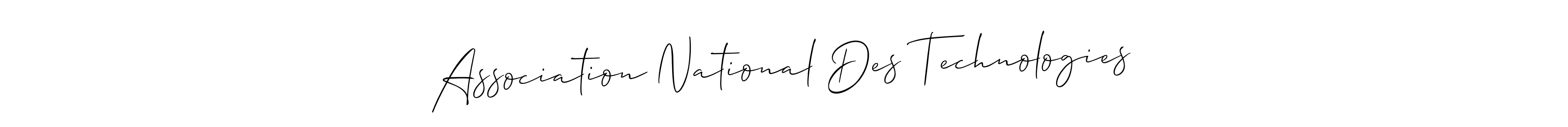 Create a beautiful signature design for name Association National Des Technologies. With this signature (Allison_Script) fonts, you can make a handwritten signature for free. Association National Des Technologies signature style 2 images and pictures png