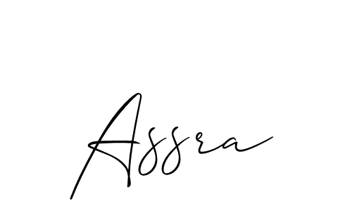 How to make Assra name signature. Use Allison_Script style for creating short signs online. This is the latest handwritten sign. Assra signature style 2 images and pictures png