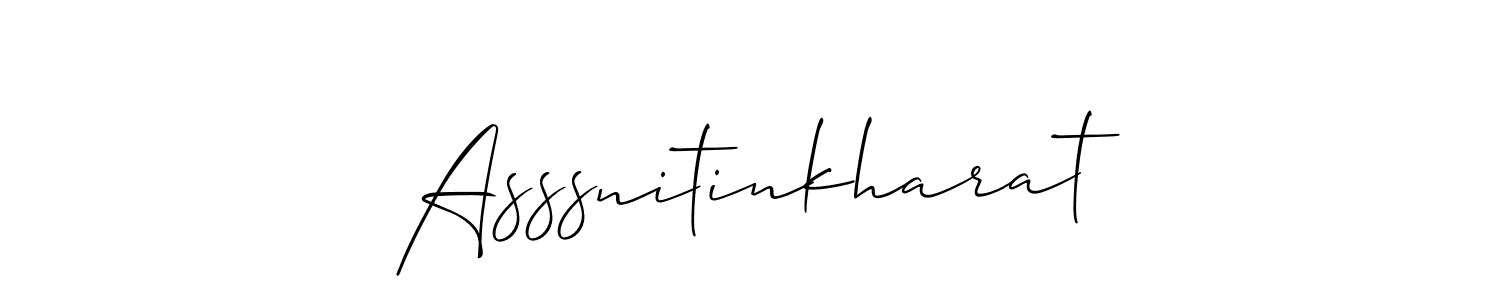 Make a beautiful signature design for name Asssnitinkharat. Use this online signature maker to create a handwritten signature for free. Asssnitinkharat signature style 2 images and pictures png
