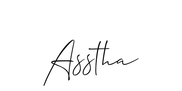 Make a beautiful signature design for name Asstha. Use this online signature maker to create a handwritten signature for free. Asstha signature style 2 images and pictures png