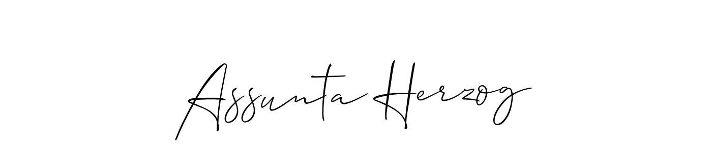 It looks lik you need a new signature style for name Assunta Herzog. Design unique handwritten (Allison_Script) signature with our free signature maker in just a few clicks. Assunta Herzog signature style 2 images and pictures png