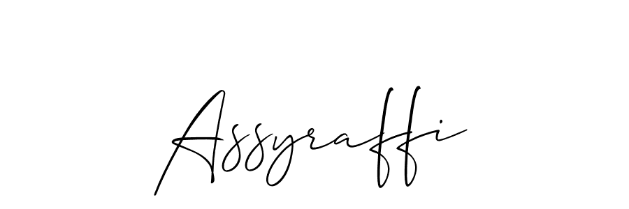 Make a short Assyraffi signature style. Manage your documents anywhere anytime using Allison_Script. Create and add eSignatures, submit forms, share and send files easily. Assyraffi signature style 2 images and pictures png