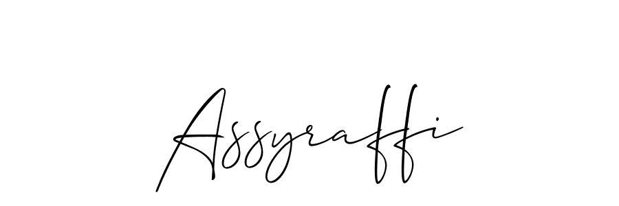 Make a short Assyraffi signature style. Manage your documents anywhere anytime using Allison_Script. Create and add eSignatures, submit forms, share and send files easily. Assyraffi signature style 2 images and pictures png