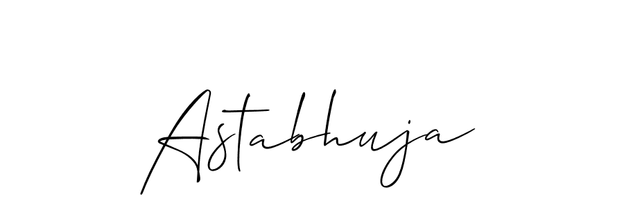 You should practise on your own different ways (Allison_Script) to write your name (Astabhuja) in signature. don't let someone else do it for you. Astabhuja signature style 2 images and pictures png