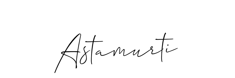 The best way (Allison_Script) to make a short signature is to pick only two or three words in your name. The name Astamurti include a total of six letters. For converting this name. Astamurti signature style 2 images and pictures png