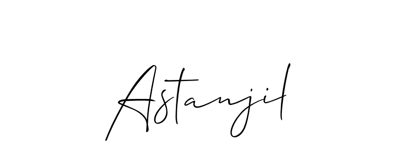 Also we have Astanjil name is the best signature style. Create professional handwritten signature collection using Allison_Script autograph style. Astanjil signature style 2 images and pictures png