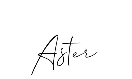 You should practise on your own different ways (Allison_Script) to write your name (Aster) in signature. don't let someone else do it for you. Aster signature style 2 images and pictures png