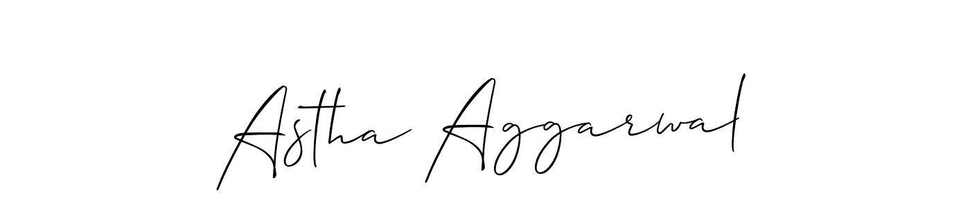 Also You can easily find your signature by using the search form. We will create Astha Aggarwal name handwritten signature images for you free of cost using Allison_Script sign style. Astha Aggarwal signature style 2 images and pictures png