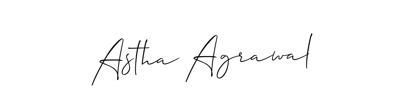 How to make Astha Agrawal signature? Allison_Script is a professional autograph style. Create handwritten signature for Astha Agrawal name. Astha Agrawal signature style 2 images and pictures png