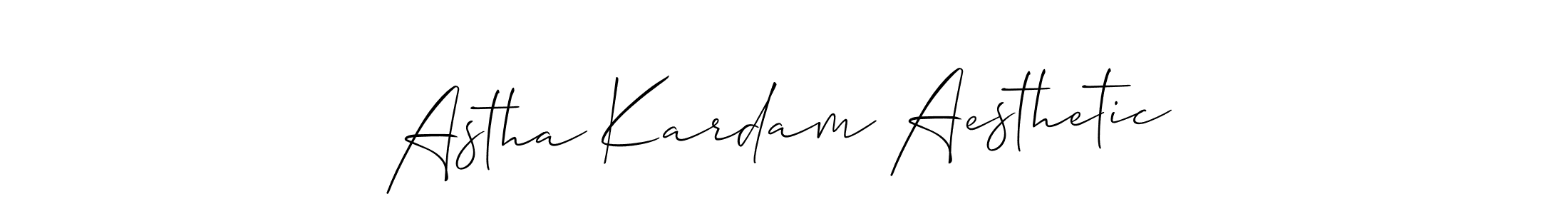 Make a beautiful signature design for name Astha Kardam Aesthetic. Use this online signature maker to create a handwritten signature for free. Astha Kardam Aesthetic signature style 2 images and pictures png
