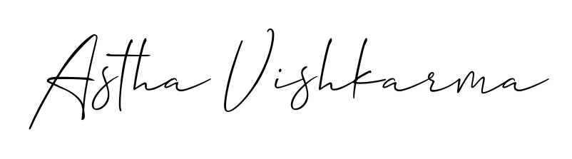 A stylish, flowing autograph style designed for name Astha Vishkarma using Allison_Script typography. Perfect for digital creative projects. Astha Vishkarma signature style 2 images and pictures png