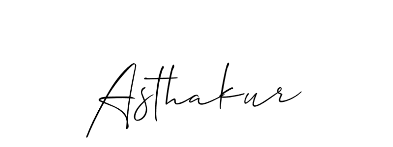 How to Draw Asthakur signature style? Allison_Script is a latest design signature styles for name Asthakur. Asthakur signature style 2 images and pictures png