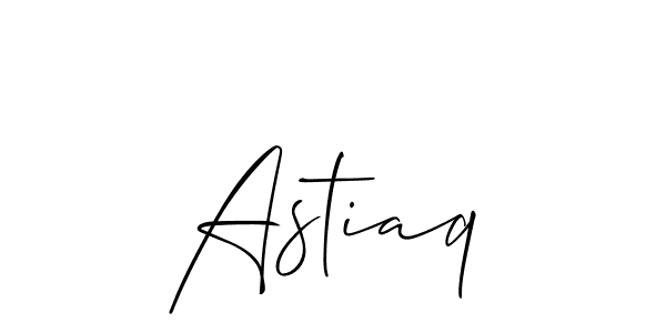 Design your own signature with our free online signature maker. With this signature software, you can create a handwritten (Allison_Script) signature for name Astiaq. Astiaq signature style 2 images and pictures png