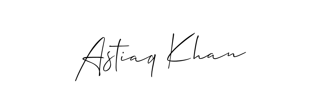if you are searching for the best signature style for your name Astiaq Khan. so please give up your signature search. here we have designed multiple signature styles  using Allison_Script. Astiaq Khan signature style 2 images and pictures png