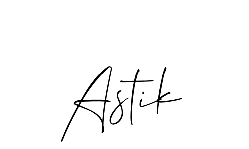 It looks lik you need a new signature style for name Astik. Design unique handwritten (Allison_Script) signature with our free signature maker in just a few clicks. Astik signature style 2 images and pictures png