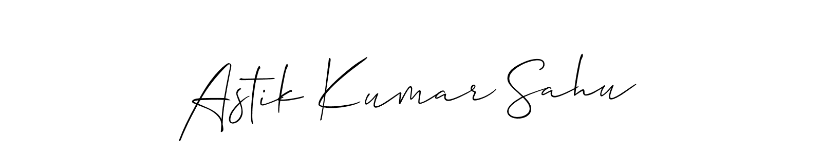 How to Draw Astik Kumar Sahu signature style? Allison_Script is a latest design signature styles for name Astik Kumar Sahu. Astik Kumar Sahu signature style 2 images and pictures png