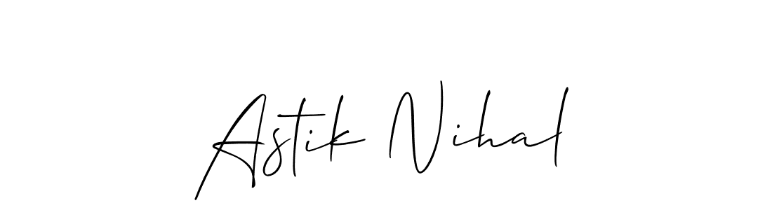 See photos of Astik Nihal official signature by Spectra . Check more albums & portfolios. Read reviews & check more about Allison_Script font. Astik Nihal signature style 2 images and pictures png