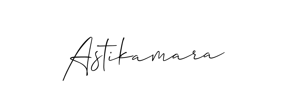 Use a signature maker to create a handwritten signature online. With this signature software, you can design (Allison_Script) your own signature for name Astikamara. Astikamara signature style 2 images and pictures png