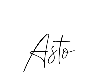 How to make Asto name signature. Use Allison_Script style for creating short signs online. This is the latest handwritten sign. Asto signature style 2 images and pictures png