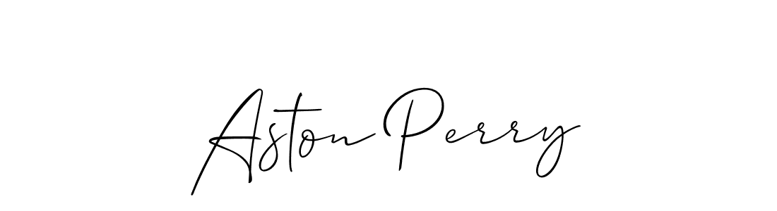 Also we have Aston Perry name is the best signature style. Create professional handwritten signature collection using Allison_Script autograph style. Aston Perry signature style 2 images and pictures png