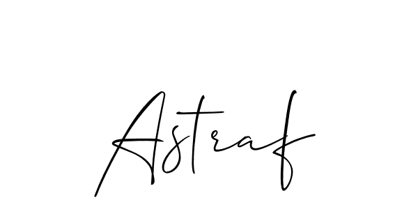 Use a signature maker to create a handwritten signature online. With this signature software, you can design (Allison_Script) your own signature for name Astraf. Astraf signature style 2 images and pictures png