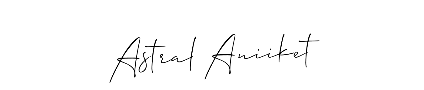 Allison_Script is a professional signature style that is perfect for those who want to add a touch of class to their signature. It is also a great choice for those who want to make their signature more unique. Get Astral Aniiket name to fancy signature for free. Astral Aniiket signature style 2 images and pictures png