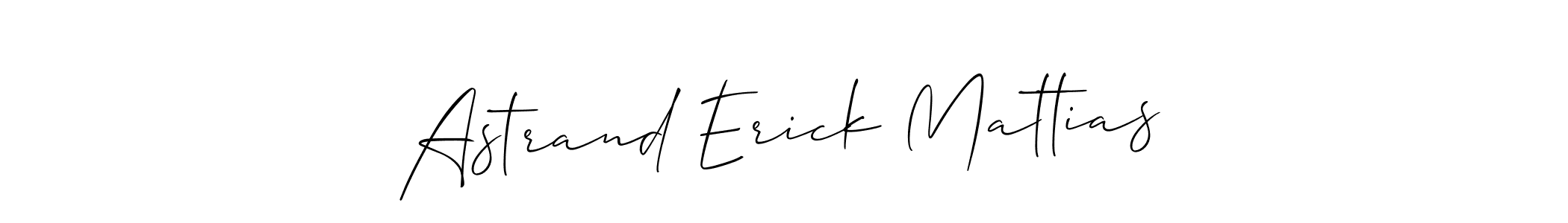 Create a beautiful signature design for name Astrand Erick Mattias. With this signature (Allison_Script) fonts, you can make a handwritten signature for free. Astrand Erick Mattias signature style 2 images and pictures png