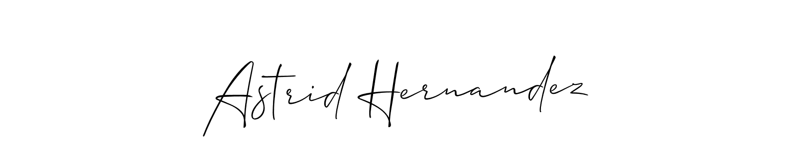 Also we have Astrid Hernandez name is the best signature style. Create professional handwritten signature collection using Allison_Script autograph style. Astrid Hernandez signature style 2 images and pictures png