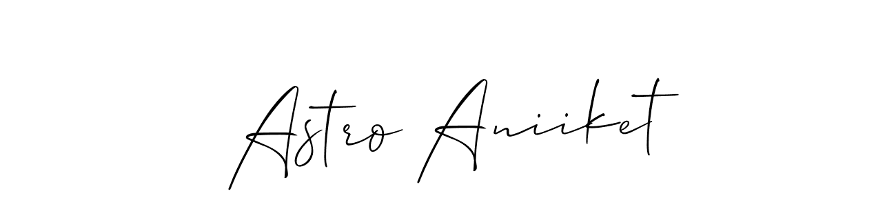 It looks lik you need a new signature style for name Astro Aniiket. Design unique handwritten (Allison_Script) signature with our free signature maker in just a few clicks. Astro Aniiket signature style 2 images and pictures png