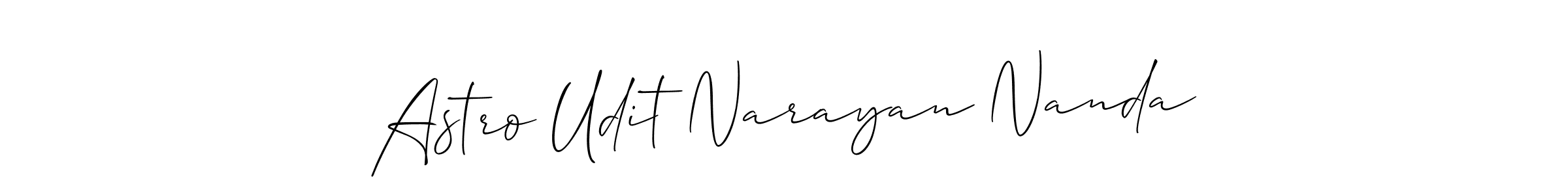 Make a beautiful signature design for name Astro Udit Narayan Nanda. Use this online signature maker to create a handwritten signature for free. Astro Udit Narayan Nanda signature style 2 images and pictures png