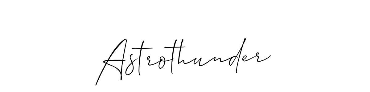 It looks lik you need a new signature style for name Astrothunder. Design unique handwritten (Allison_Script) signature with our free signature maker in just a few clicks. Astrothunder signature style 2 images and pictures png