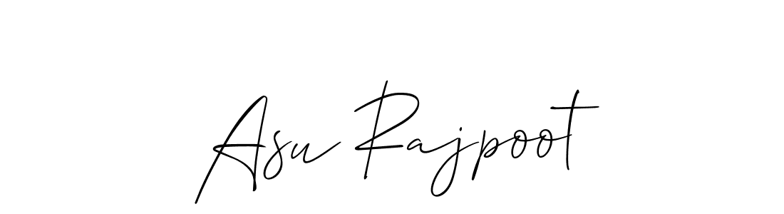 Make a beautiful signature design for name Asu Rajpoot. With this signature (Allison_Script) style, you can create a handwritten signature for free. Asu Rajpoot signature style 2 images and pictures png