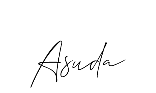 Also You can easily find your signature by using the search form. We will create Asuda name handwritten signature images for you free of cost using Allison_Script sign style. Asuda signature style 2 images and pictures png