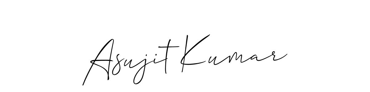 How to make Asujit Kumar signature? Allison_Script is a professional autograph style. Create handwritten signature for Asujit Kumar name. Asujit Kumar signature style 2 images and pictures png