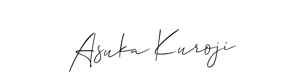 Create a beautiful signature design for name Asuka Kuroji. With this signature (Allison_Script) fonts, you can make a handwritten signature for free. Asuka Kuroji signature style 2 images and pictures png