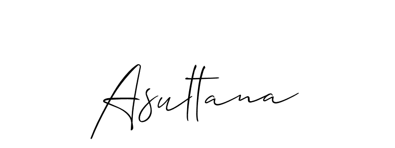 Also we have Asultana name is the best signature style. Create professional handwritten signature collection using Allison_Script autograph style. Asultana signature style 2 images and pictures png