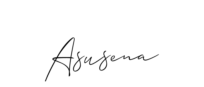 Make a beautiful signature design for name Asusena. With this signature (Allison_Script) style, you can create a handwritten signature for free. Asusena signature style 2 images and pictures png