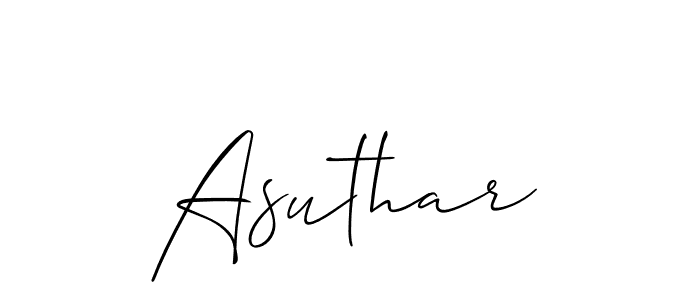 Make a short Asuthar signature style. Manage your documents anywhere anytime using Allison_Script. Create and add eSignatures, submit forms, share and send files easily. Asuthar signature style 2 images and pictures png