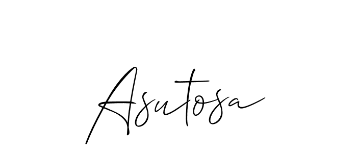 The best way (Allison_Script) to make a short signature is to pick only two or three words in your name. The name Asutosa include a total of six letters. For converting this name. Asutosa signature style 2 images and pictures png