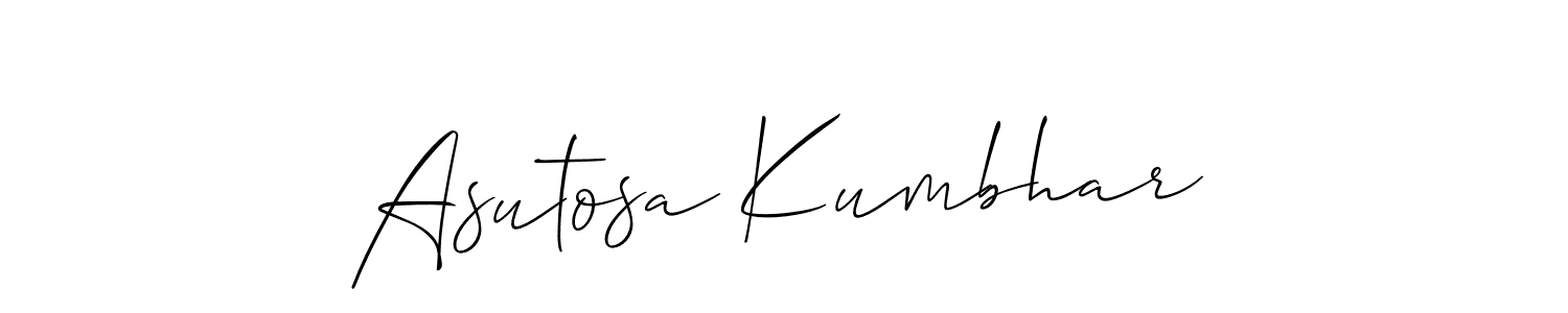 Also we have Asutosa Kumbhar name is the best signature style. Create professional handwritten signature collection using Allison_Script autograph style. Asutosa Kumbhar signature style 2 images and pictures png