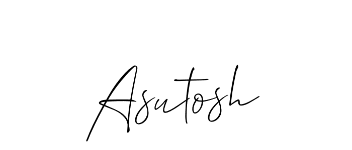 Make a beautiful signature design for name Asutosh. With this signature (Allison_Script) style, you can create a handwritten signature for free. Asutosh signature style 2 images and pictures png