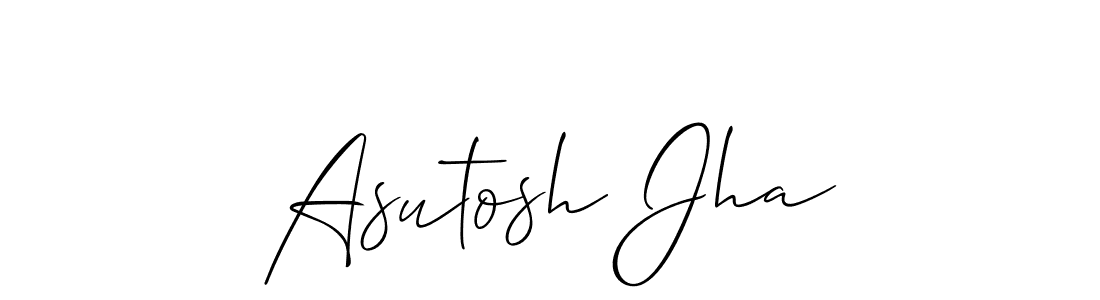 Also we have Asutosh Jha name is the best signature style. Create professional handwritten signature collection using Allison_Script autograph style. Asutosh Jha signature style 2 images and pictures png