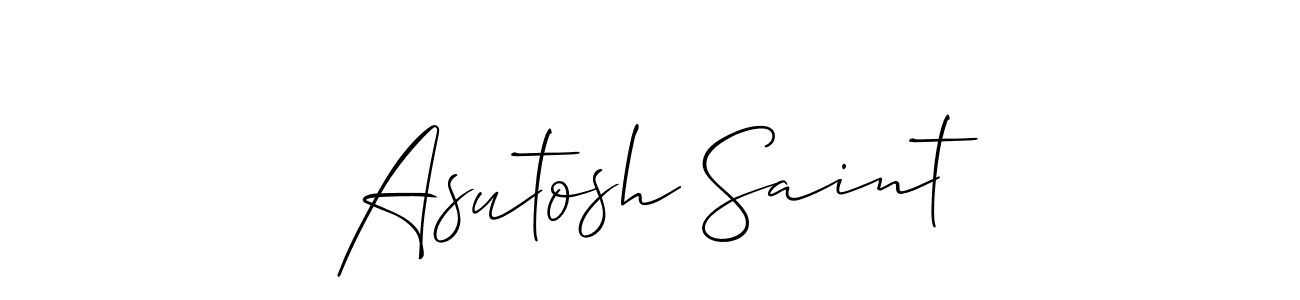 Make a beautiful signature design for name Asutosh Saint. Use this online signature maker to create a handwritten signature for free. Asutosh Saint signature style 2 images and pictures png