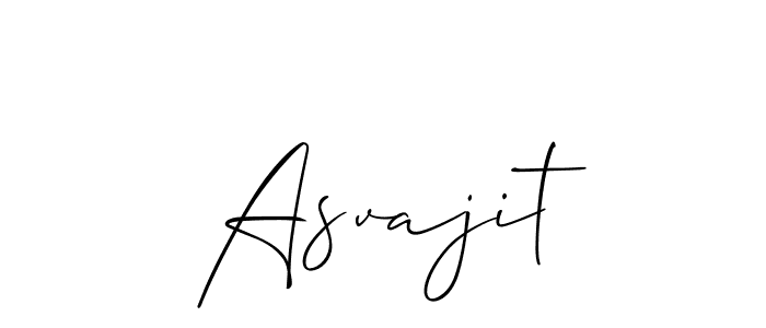 Make a beautiful signature design for name Asvajit. With this signature (Allison_Script) style, you can create a handwritten signature for free. Asvajit signature style 2 images and pictures png