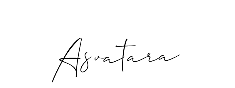 Create a beautiful signature design for name Asvatara. With this signature (Allison_Script) fonts, you can make a handwritten signature for free. Asvatara signature style 2 images and pictures png