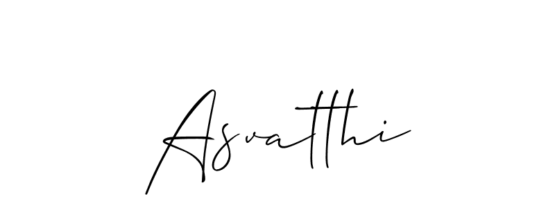 Make a beautiful signature design for name Asvatthi. With this signature (Allison_Script) style, you can create a handwritten signature for free. Asvatthi signature style 2 images and pictures png