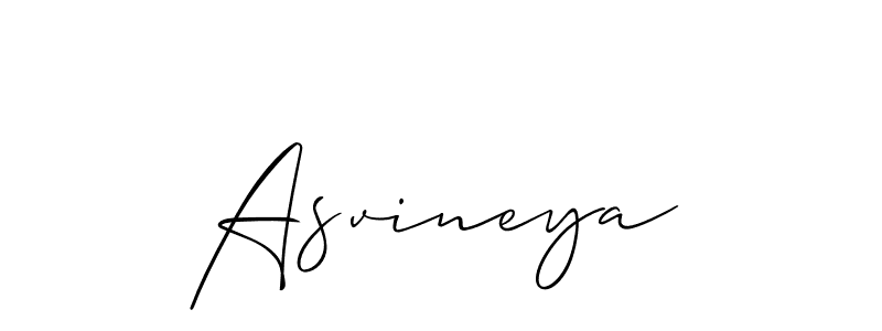 Also we have Asvineya name is the best signature style. Create professional handwritten signature collection using Allison_Script autograph style. Asvineya signature style 2 images and pictures png