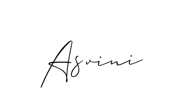 Create a beautiful signature design for name Asvini. With this signature (Allison_Script) fonts, you can make a handwritten signature for free. Asvini signature style 2 images and pictures png